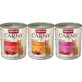 Krmivo pro kočku 24-ks24x800g Megabalení animonda Carny Adult - s hovězím
