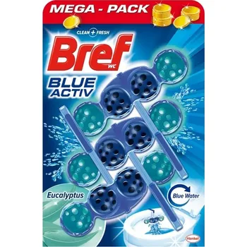WC čistič BREF Blue Aktiv WC blok 3 x 50g,různé druhy