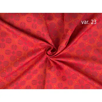 HEDVA ČESKÝ BROKÁT Luxusní brokát 160 50749 POUPATA červená | 23