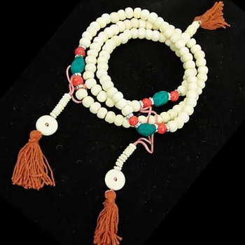 Náhrdelník Japa Mala Bone s počítadly