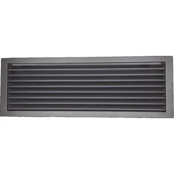 Větrací mřížka LAgrid s.r.o. Větrací kovová lamelová mřížka 60x21 Interiér Stříbrná