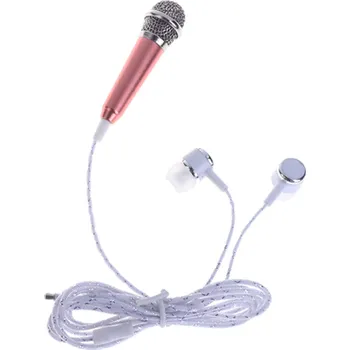 Sluchátka Mini mikrofon s rozbočkou na sluchátka Xunbeifang HEA080, zlatá