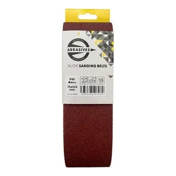 Brusný papír pás do ručních brusek 75x533mm zr. 40 (3ks)