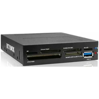 Čtečka paměťových karet ICYBOX IB-865-B IcyBox 3.5 čtečka karet s multiport panelem, 60 podporovaných typů, USB3.0