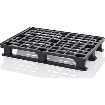 ENPRAG Plastová paleta ESD stohovatelná s ližinami 981255