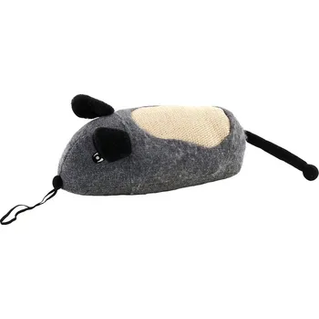 Hračka pro kočku Škrabadlo FLAMINGO - závěsná obří myš s catnipem 40x16x14cm