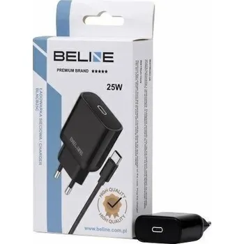 Nabíječka Beline 25W GaN USB-C nástěnná nabíječka + USB-C kabel, černá