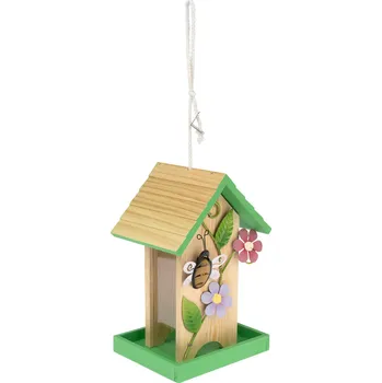 Krmítko pro ptáka TIAKI Krmítko pro ptáky Spring 17x13,5x25cm Zelená