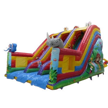 Skákací hrad Nafukovací skluzavka - Jungle- TOP provedení - české certifikace