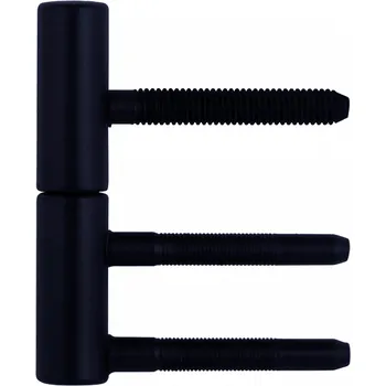 Dveřní kování Interex design 3D dveřní závěs BAKU / Černý teflon 15 mm