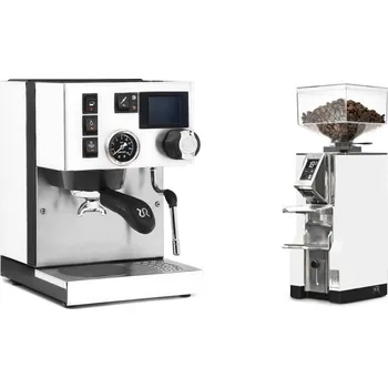 Kávovar Rancilio Silvia BC PID, white + Eureka Mignon Libra, CR white