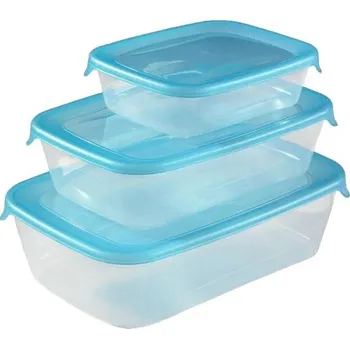 Dóza na potraviny dóza FRESH&GO obdél. sada 3díl. (0,5+1,0+2,0l) PH