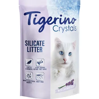 Podestýlka pro kočku 6x5l Tigerino Crystals - Levandule