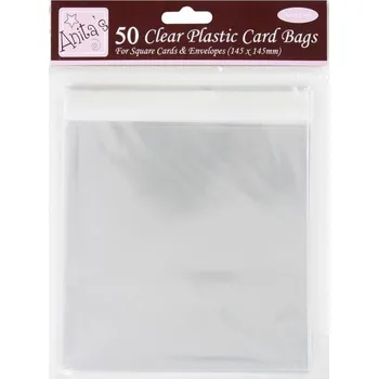 ANITA´S Celofánové obaly na přáníčka čtvercové/ 50 ks