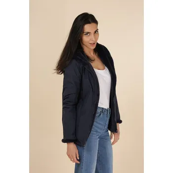 Dámská bunda Bunda parka oboustranná 20062 Laura Jo Paris barva: modrá tmavá, velikost: XL