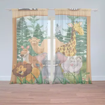 Záclona Záclony Zoo: 2 ks - 150x250 cm - Sablio