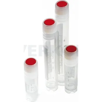 Obalový materiál Rozlišovač na uzávěr, Barva: Modrá, Balení [ks]: 1000, k produktu: Zkumavka kryoskopická s vnějším závitem, PP