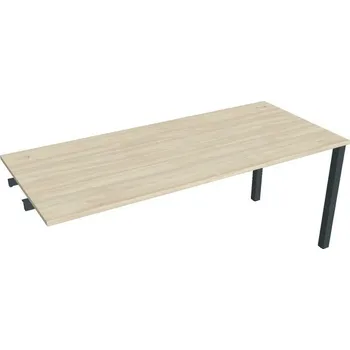 Psací stůl Hobis Kancelářský stůl řetězící Hobis US 1800R, deskaakát, bílá RAL 9016