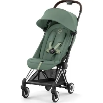 Kočárek CYBEX sportovní kočárek COYA Chrome Dark Brown/Leaf Green