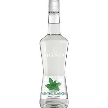 Likér Monin Menthe Blanche liqueur 20% (bílý mátový likér) 0,7 L