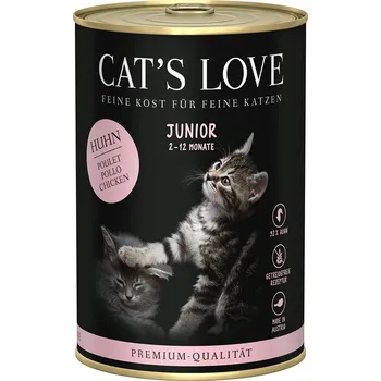 Krmivo pro kočku 12x400g Cat's Love – výhodné balení - Junior kuřecí