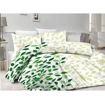 Povlečení Xpose bavlna povlečení na 2 postele -Ivanka zelená