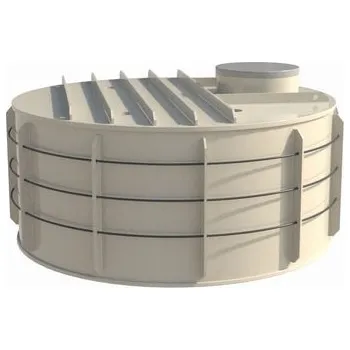 nádrž Nízká kruhová nádrž na dešťovou vodu k obetonování 5m3