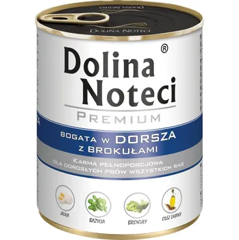 Krmivo pro psa 12x800g Dolina Noteci Premium - treska s brokolicí