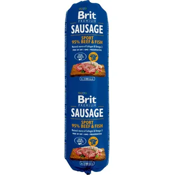 Pro psa 12x800g Brit Sausage - hovězí a ryba