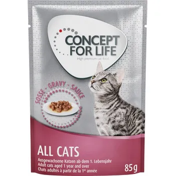 Krmivo pro kočku 48x85g Concept for Life All Cats - v omáčce