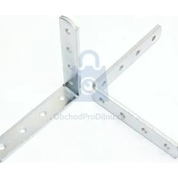 Tesařské kování Úhelník kotevní zesílený, pozinkovaný 150 x 150 mm, balení 25 ks