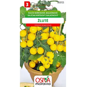 Semeno Osiva Moravia Rajče keříčkové balkónové žluté Solanum lycopersicum 0,15 g