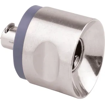 Nábytkové kování Interex Knoflík se zámkem EXCELENT / Nikl Pravý 22 mm