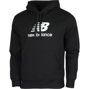 Pánská mikina Pánská lifestylová mikina New Balance Essentials Stacked černá
