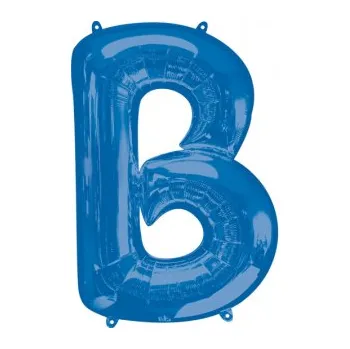 Balónek Amscan / Riethmüller Fóliové písmeno B modré, 83 cm
