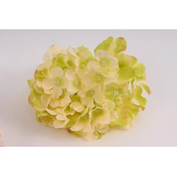 umělá květina Hortenzie květ 17 cm světle zelená