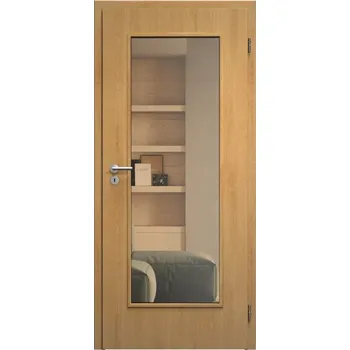 Interiérové dveře SAPELI ELEGANT PRAKTIK M40 - START - OTOČNÉ DVEŘE VČ. ZÁRUBNĚ - Dub Průchozí šířka (cm): 120, Průchozí výška (cm): 197, Typ skla: Planibel bronz