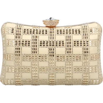 Kabelka Luxusní psaníčko MOON Daimonda, zlatá