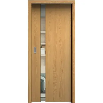 Interiérové dveře SAPELI HARMONIE KOMFORT M83 - DÝHA - POSUVNÉ DVEŘE VČ. ZÁRUBNĚ - dub natur Průchozí šířka (cm): 90, Průchozí výška (cm): 197, Typ skla: Čiré sklo