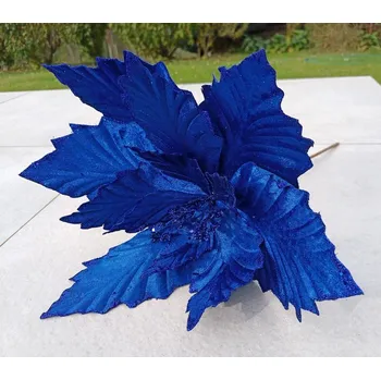 Vánoční dekorace Vánoční hvězda 55 cm, modrá