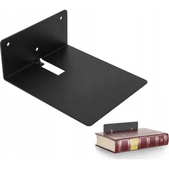 Knihovna MARK KYRC Neviditelná police na knihy černá 150x60x125x2,0 mm