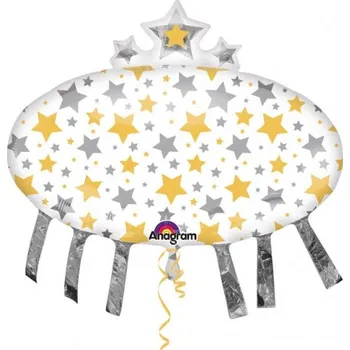 Balónek Amscan / Reithmüller Balonek fóliový Promoce s hvězdami, 81 cm