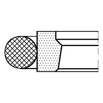 Těsnění motoru SPOR31 20x27,3/ 3,2 PTFE/NBR Rubena Pístnicové těsnění