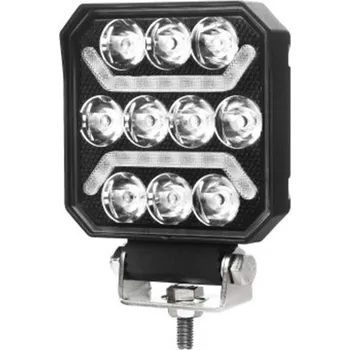 Přídavný světlomet LED pracovní světlo 15W, 1500lm + LED pás oranžový, 12/24V, IP67 [L0185]