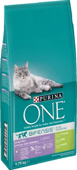 Krmivo pro kočku Purina One Cat Adult Sensitive Turkey/Rice