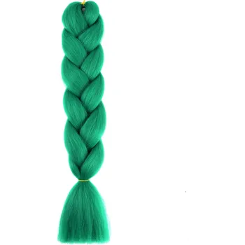 Kanekalon - barevné copy - zelené - A24