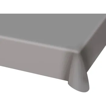 Party nádobí Folat Plastový ubrus stříbrný, 130 x 180 cm