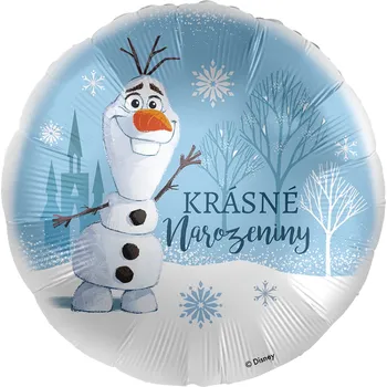 Balónek Premioloon Balonek fóliový Ledové království Olaf Krásné narozeniny, 43 cm