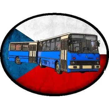 Nášivka nášivka s autobusem IKARUS 280 Obdélník