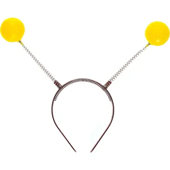 Karnevalový doplněk Žlutá tykadla na čelence